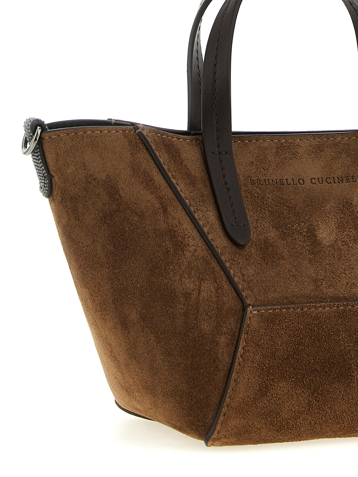 Brunello Cucinelli Braune Kalbsleder-Handtasche