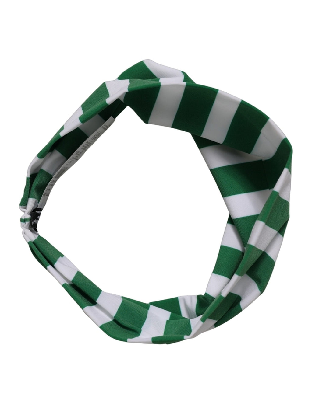 Dolce & Gabbana Kopfband mit grün-weißen Streifen aus Nylon, Einheitsgröße