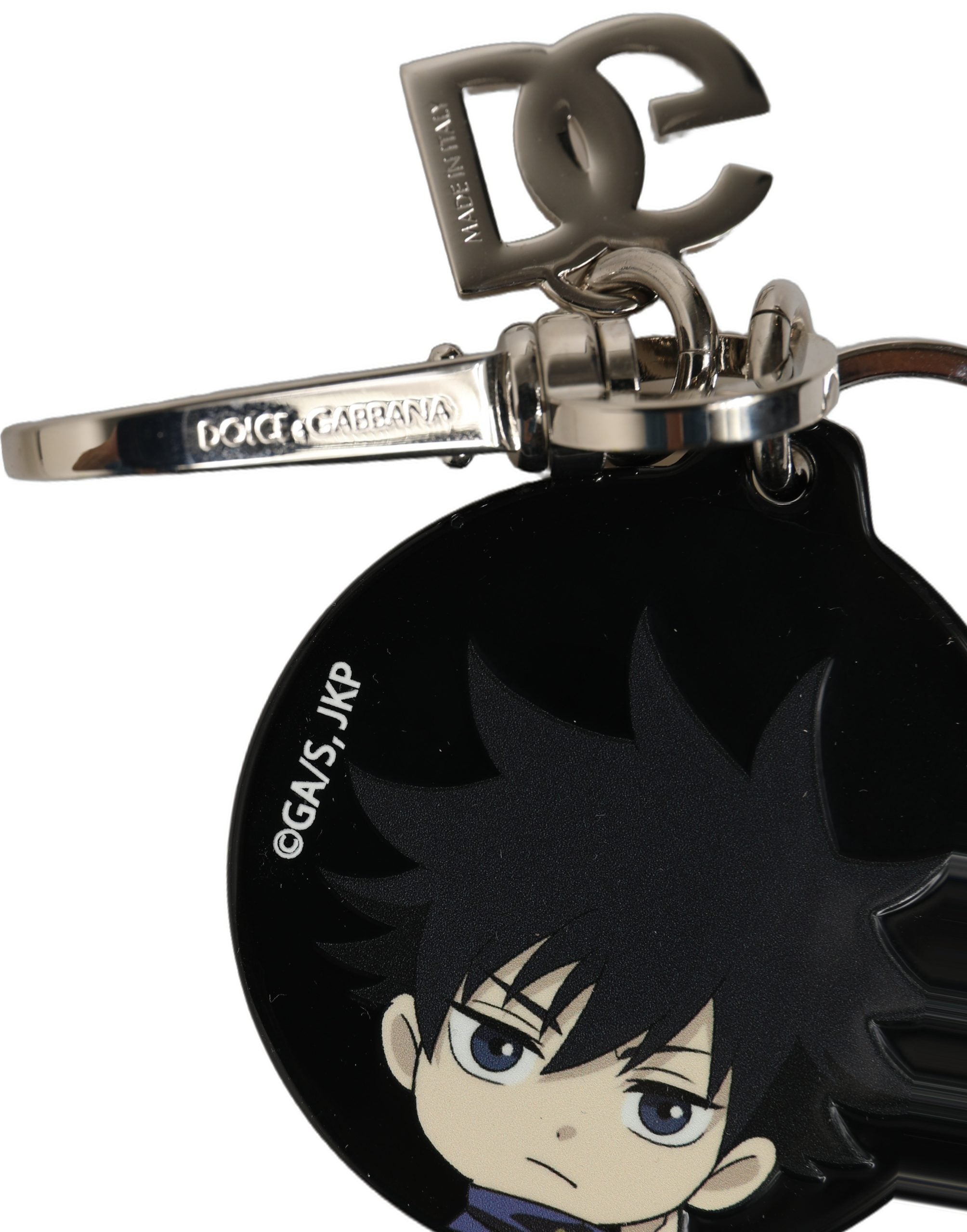 Dolce & Gabbana Schwarzer Fushiguro Megumi Charm Metall Schlüsselanhänger