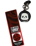 Dolce & Gabbana Schwarzer Kaisen Panda Chibi Anhänger Metall Schlüsselanhänger