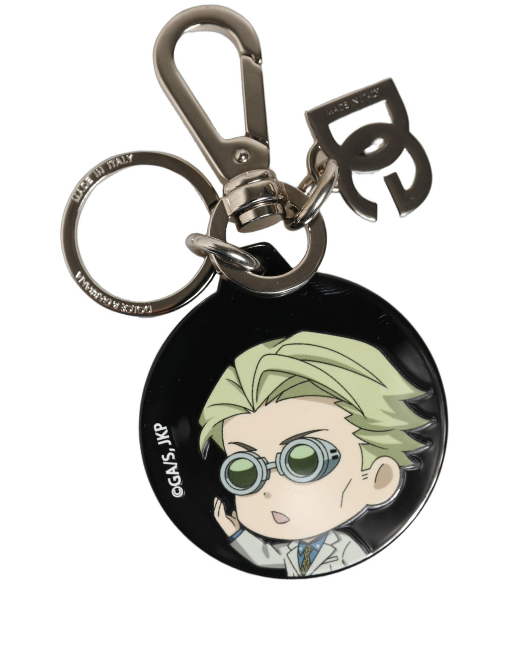 Dolce & Gabbana Schwarzer Kaisen Kento Nanami Charm Metall Schlüsselanhänger