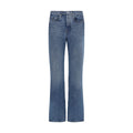 Off-White Blaue Jeans aus Baumwolle im geraden Schnitt