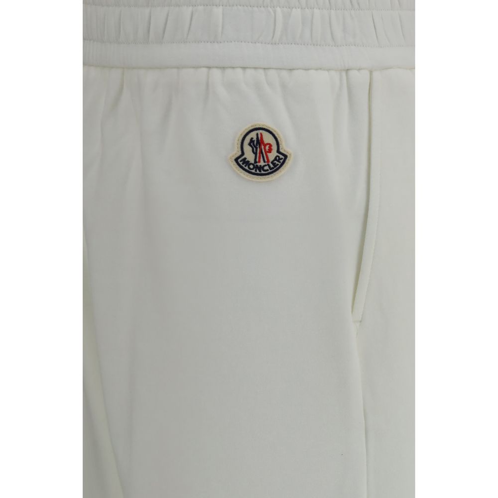 Moncler Weiße Baumwollhose im Casual-Look