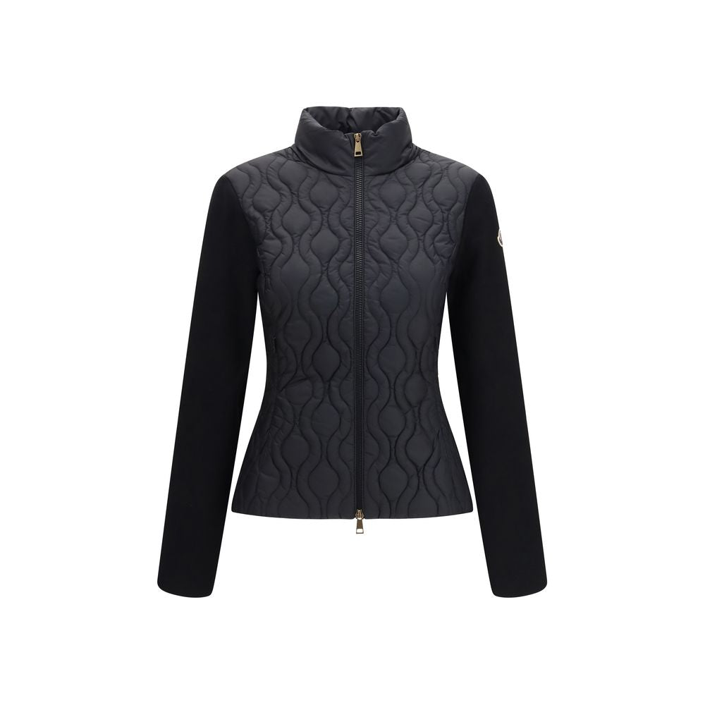 Moncler Schwarze Baumwoll-Shell-Jacke