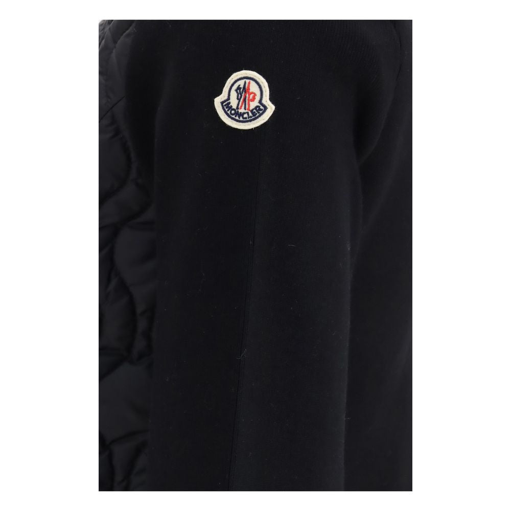 Moncler Schwarze Baumwoll-Shell-Jacke