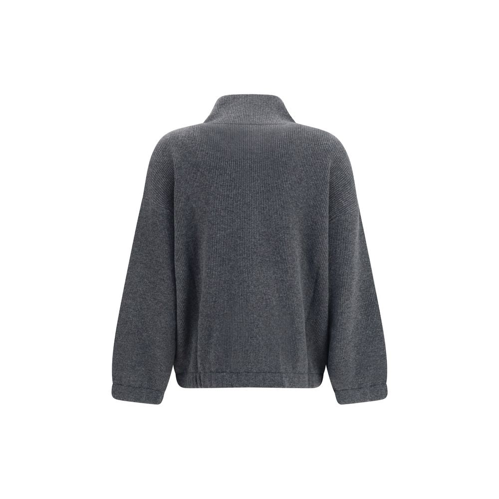 Brunello Cucinelli Grauer Kaschmir-Pullover