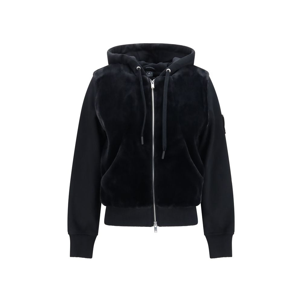Moose Knuckles Schwarzer Baumwoll-Sweatshirt