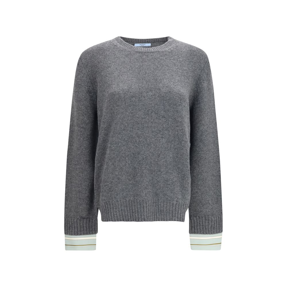 Prada Grauer Oves Aries Wollpullover