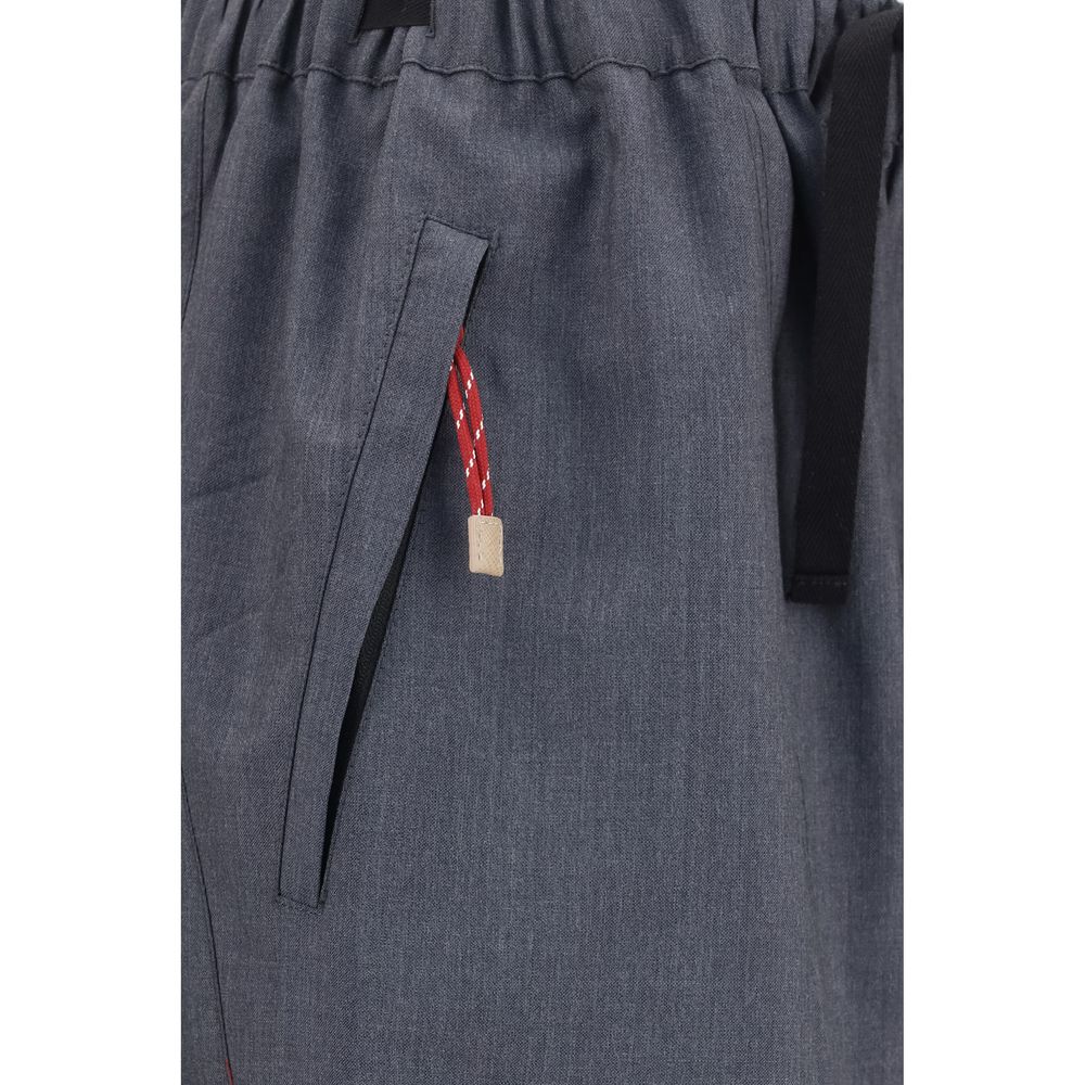 Prada Graue Hose aus Ovis Aries Wolle