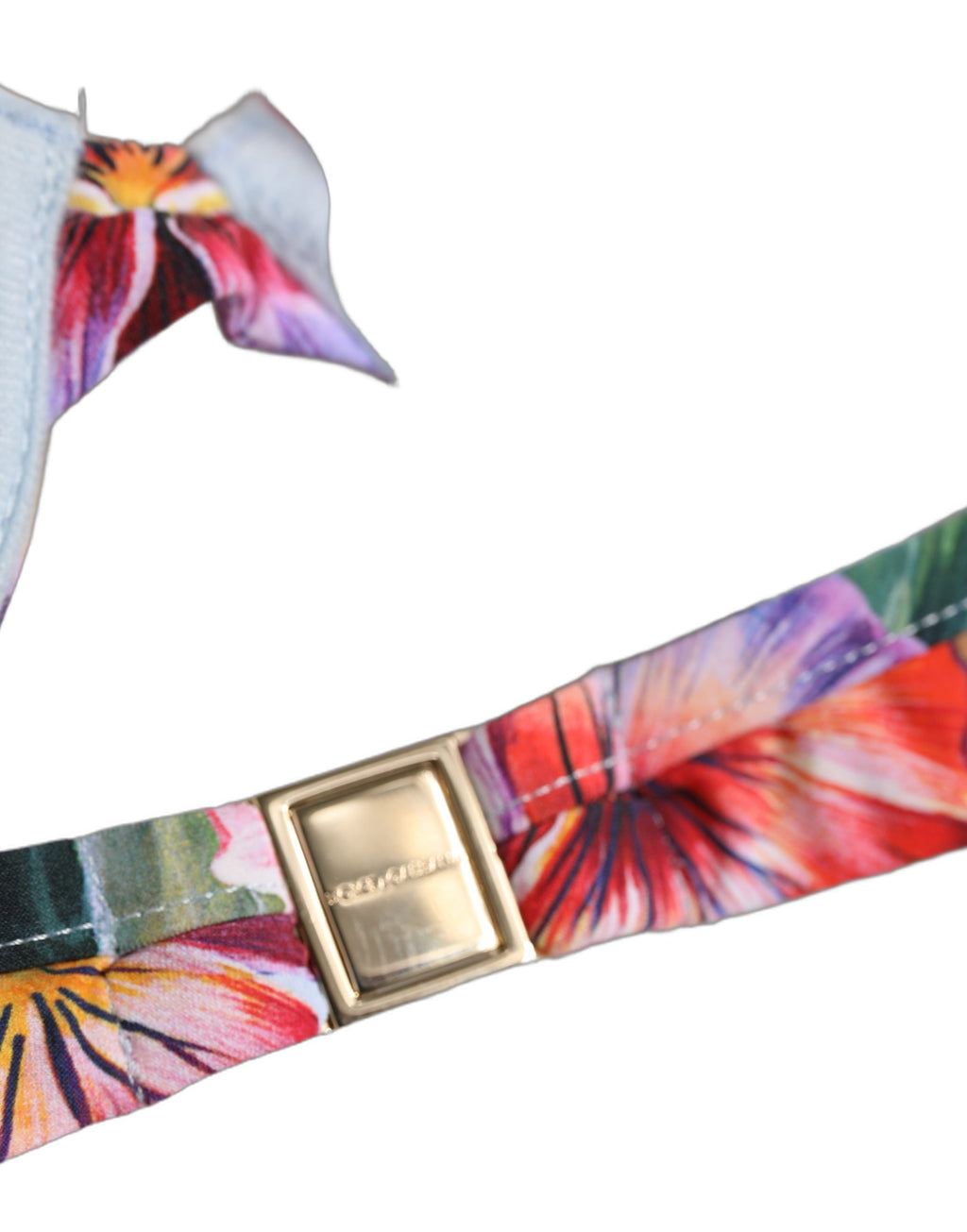 Dolce & Gabbana Bikini-Oberteil mit mehrfarbigem Blumenprint für Strandmode