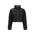 Prada Schwarze Daunenjacke aus Gänsedaunen, durchgehend