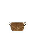 Saint Laurent Braune Kalbsleder-Tasche Bos Taurus