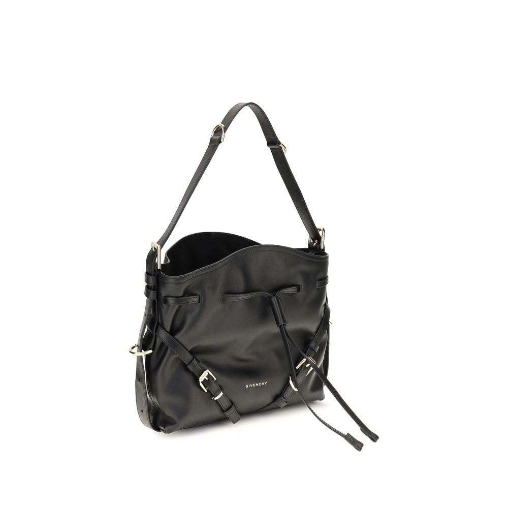 Givenchy Schwarze Kalbsleder Bos Taurus Bucket Bag