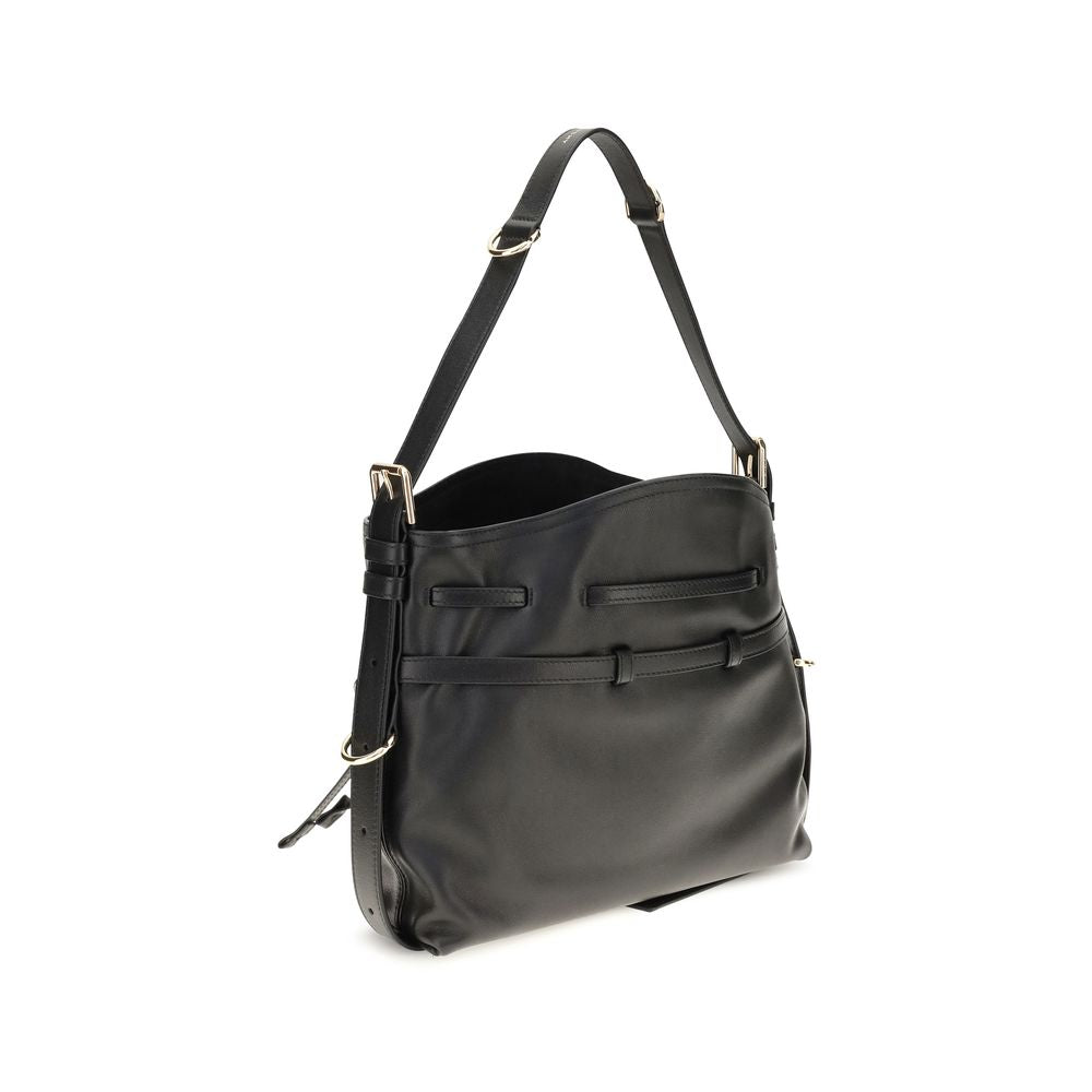 Givenchy Schwarze Kalbsleder Bos Taurus Bucket Bag