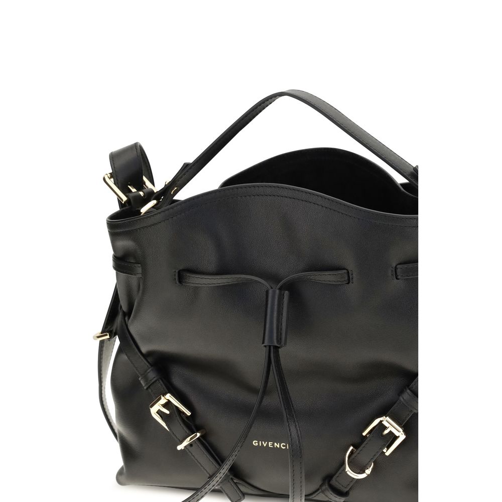 Givenchy Schwarze Kalbsleder Bos Taurus Bucket Bag