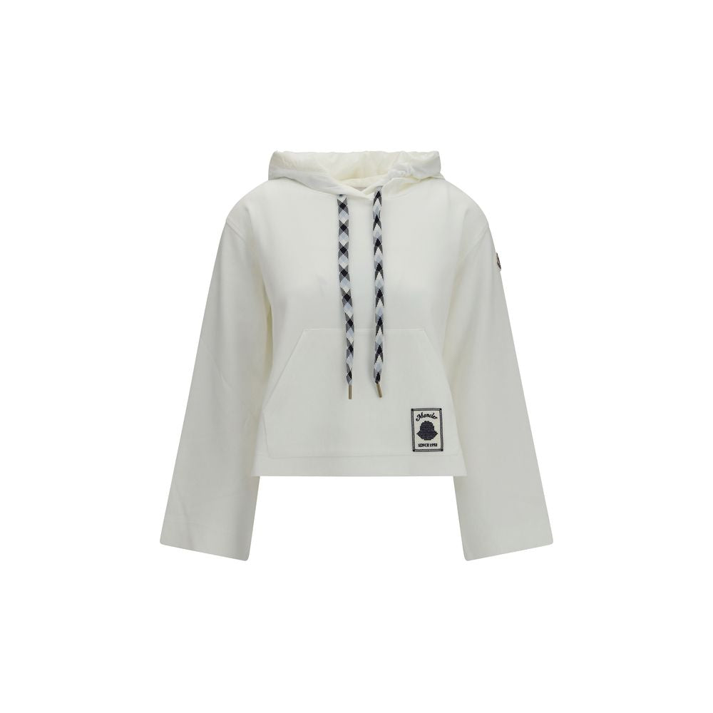 Moncler Weißes Baumwoll-Sweatshirt