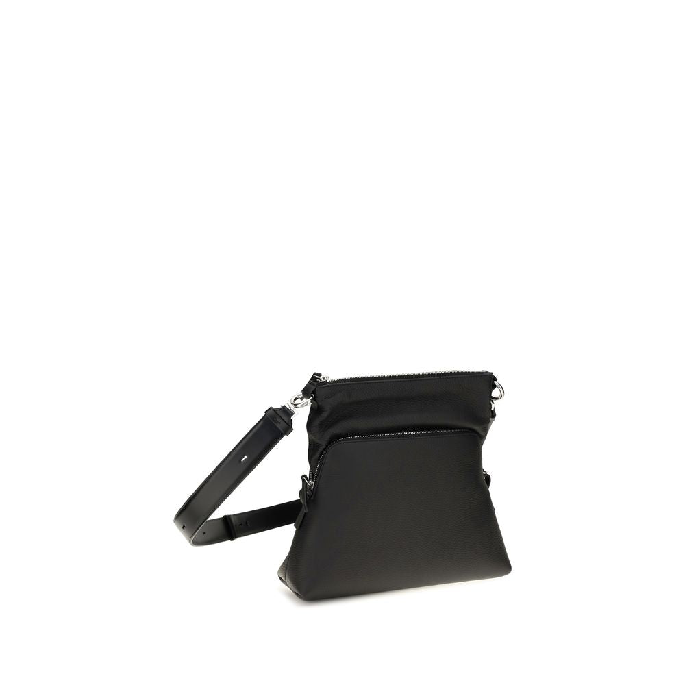 Maison Margiela Schwarze Lammleder Schultertasche Ovis Aries Aries