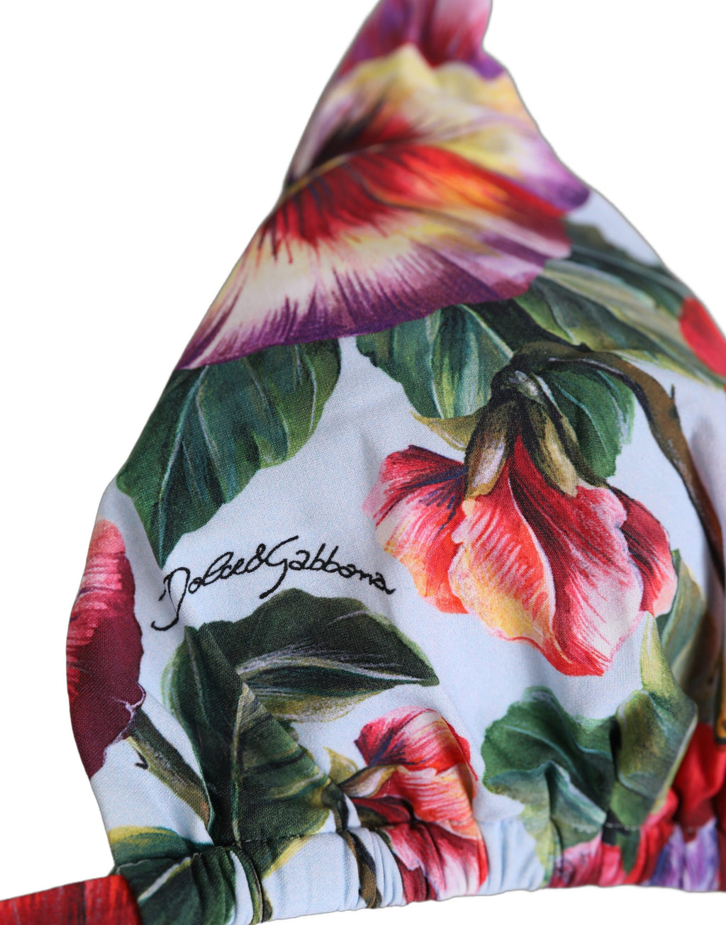 Dolce & Gabbana Bikini-Oberteil mit mehrfarbigem Blumenmuster