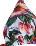 Dolce & Gabbana Bikini-Oberteil mit mehrfarbigem Blumenmuster