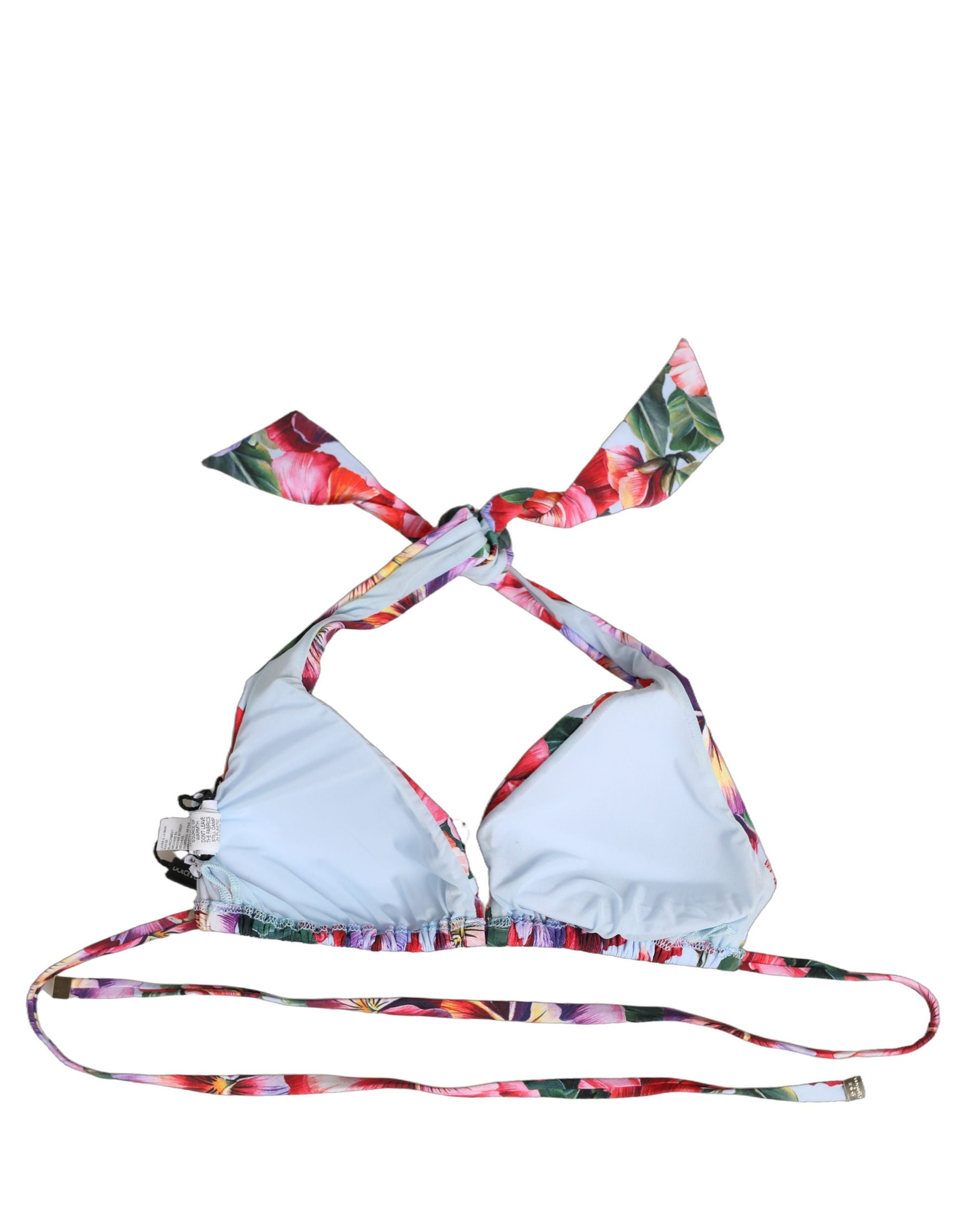 Dolce & Gabbana Bikini-Oberteil mit mehrfarbigem Blumenmuster