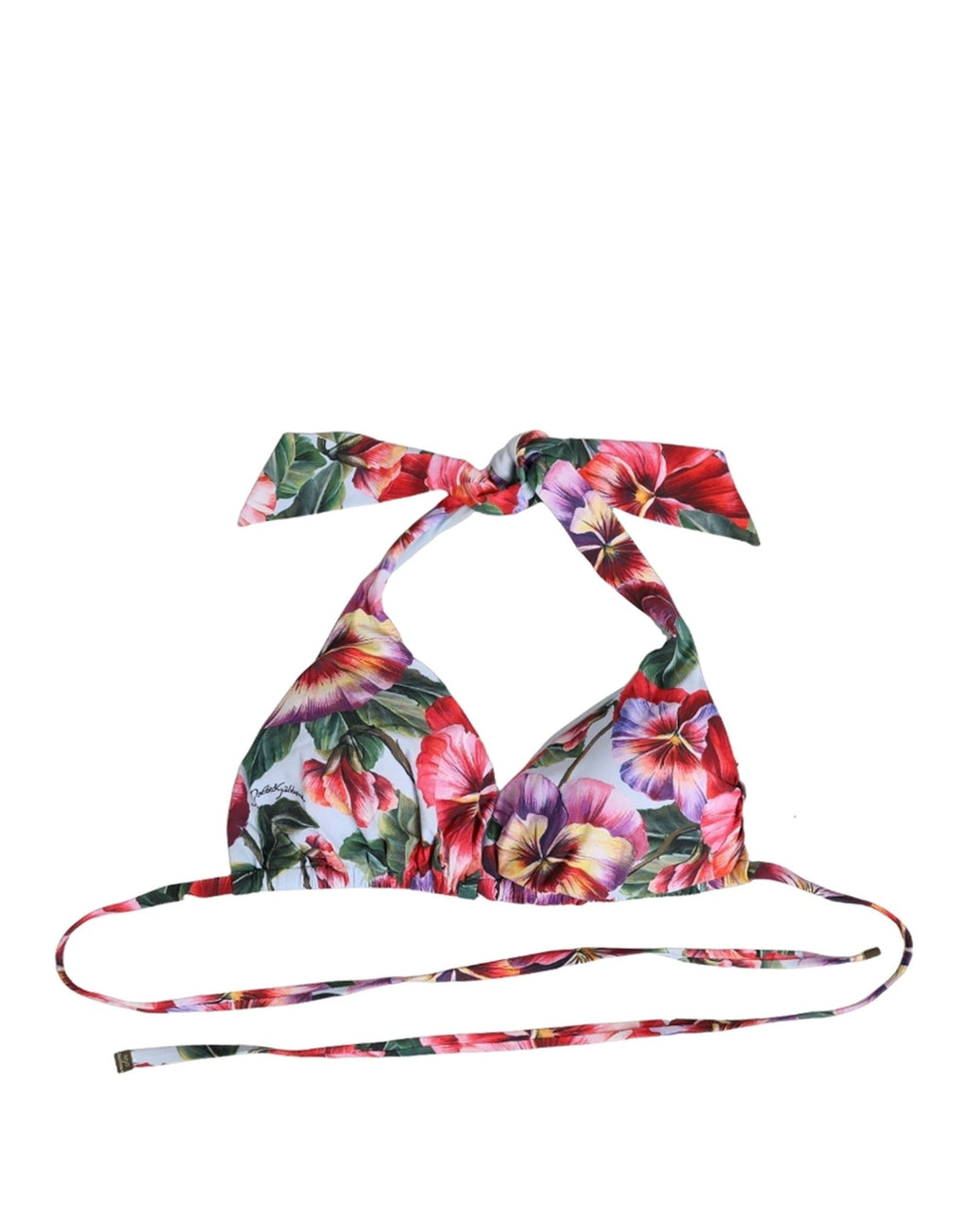 Dolce & Gabbana Bikini-Oberteil mit mehrfarbigem Blumenmuster