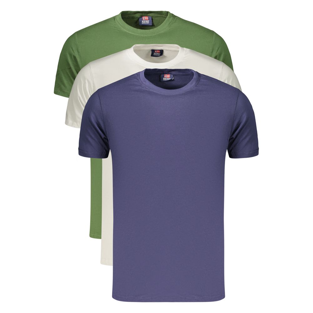 Norway 1963 Grünes Baumwoll-T-Shirt für Herren