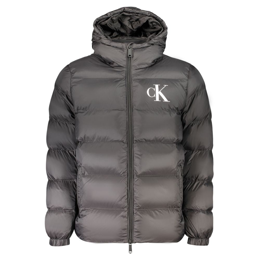 Calvin Klein Schwarze Nylon Herrenjacke