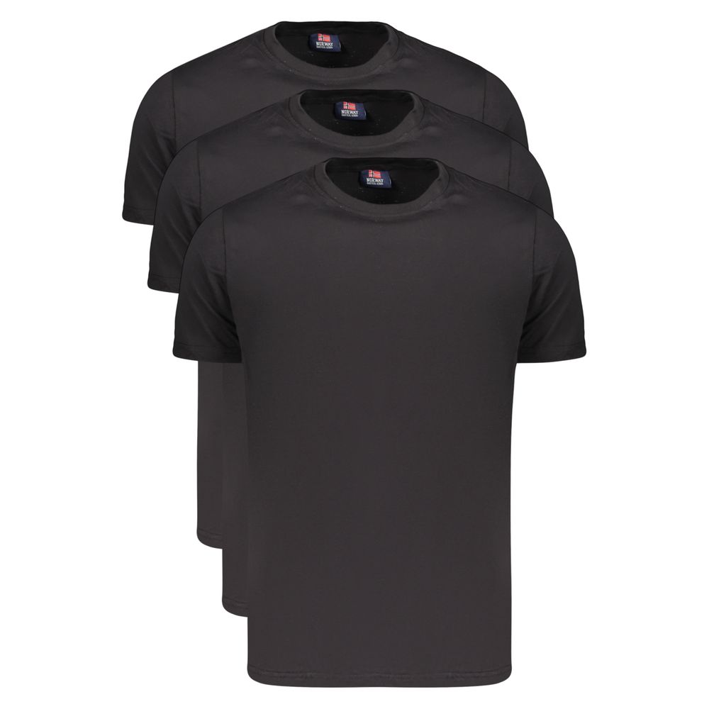 Norway 1963 Nero Baumwoll-T-Shirt für Herren