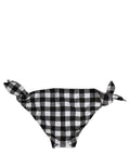 Dolce & Gabbana Schwarz-weißer Karomuster-Bikinihose