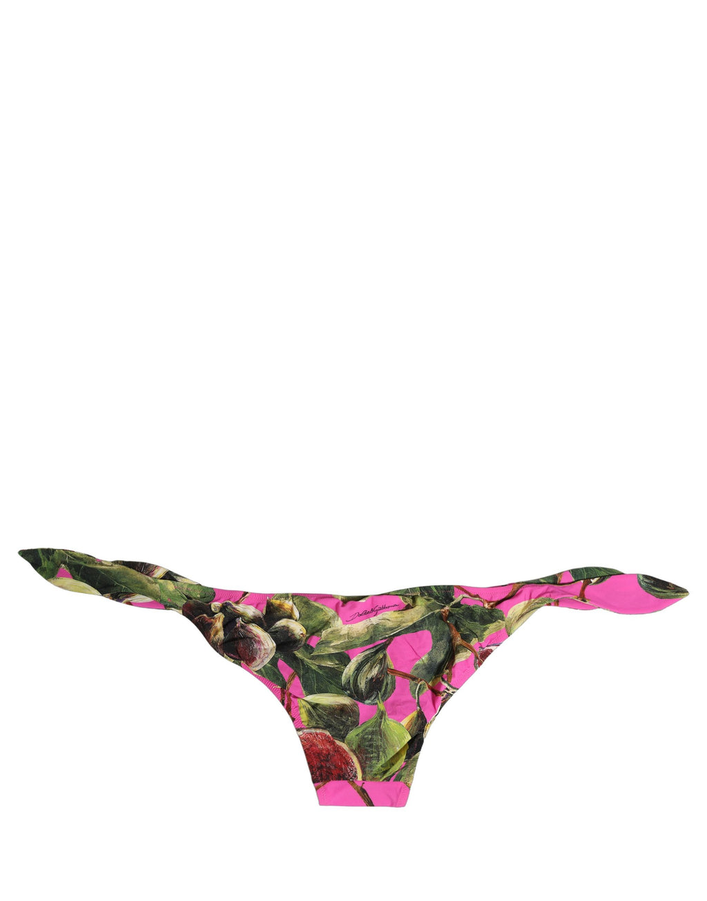 Dolce & Gabbana Bikinihose in Fuchsia Pink mit Feigen-Print
