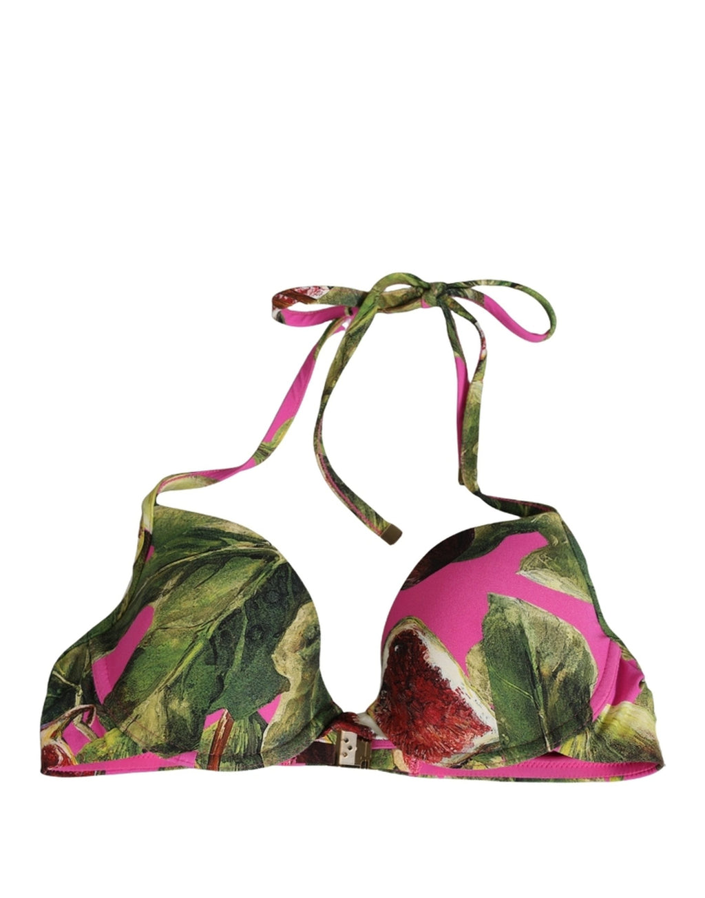 Dolce & Gabbana Bikini-Oberteil in Fuchsia Pink mit Feigen-Print