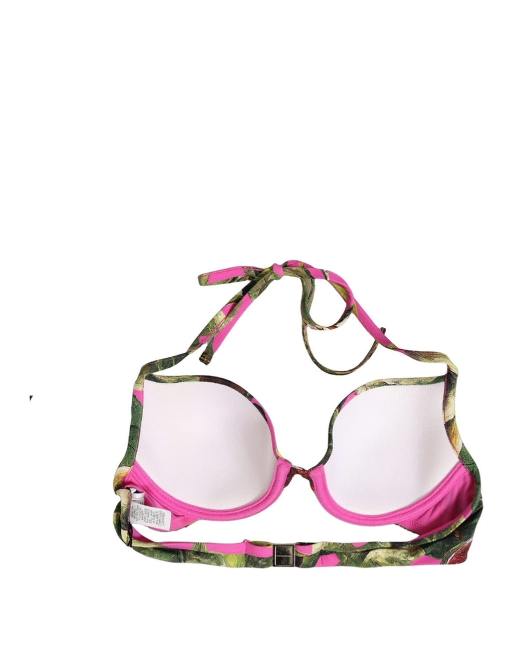 Dolce & Gabbana Bikini-Oberteil in Fuchsia Pink mit Feigen-Print