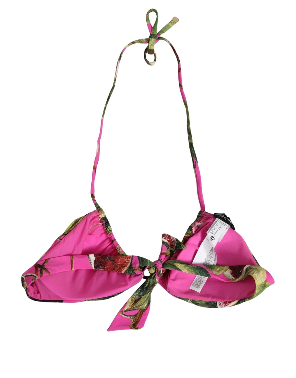 Dolce & Gabbana Bikini-Oberteil in Fuchsia Pink mit Feigen-Print