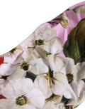 Dolce & Gabbana Pink Floral Print Bandeau Bikini-Oberteil