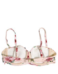 Dolce & Gabbana Bikini-Oberteil mit Bügel und pinkem Blumenprint