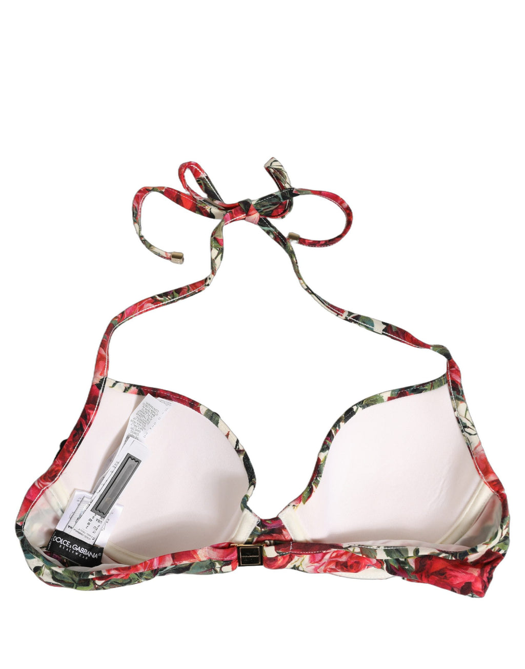 Dolce & Gabbana Bikini-Oberteil mit mehrfarbigem Blumenprint für den Strand