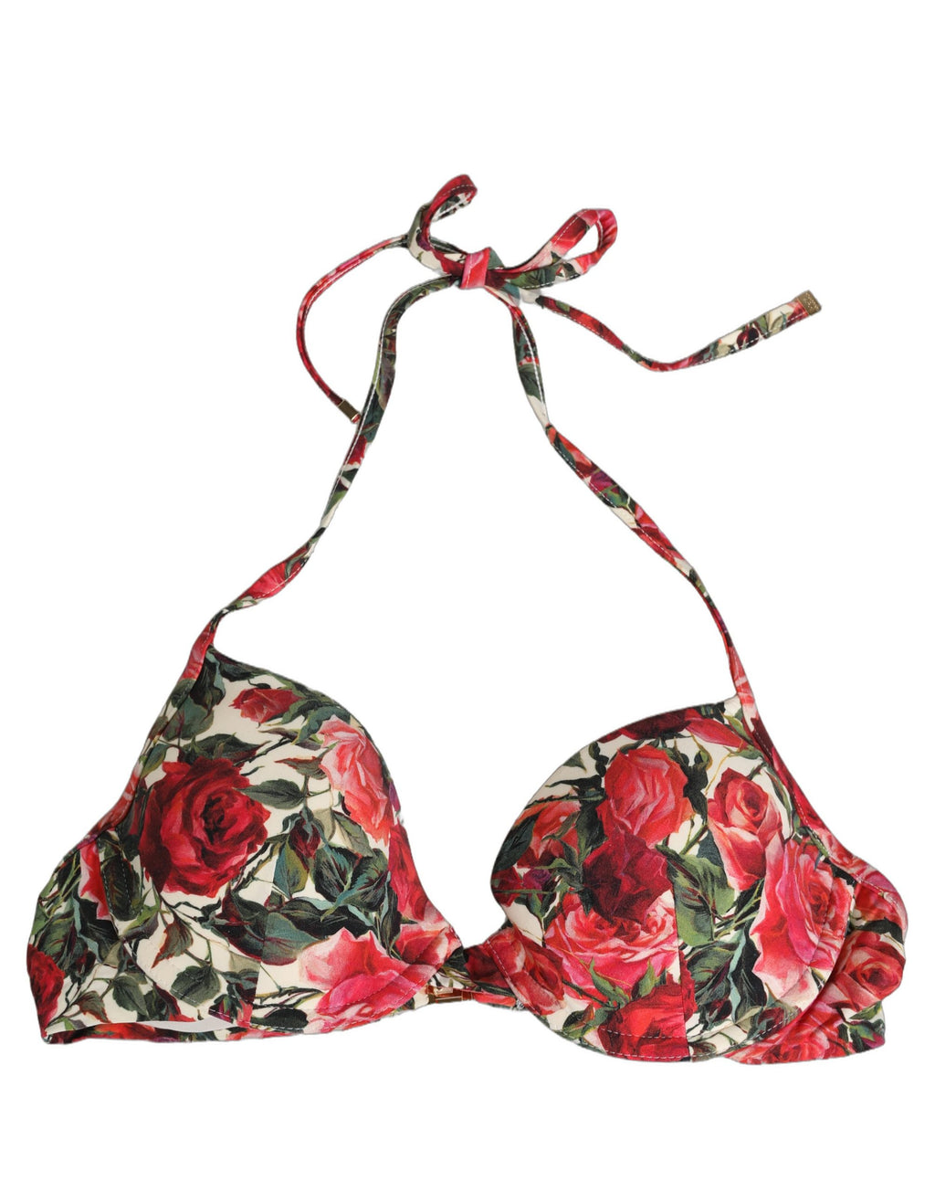 Dolce & Gabbana Bikini-Oberteil mit mehrfarbigem Blumenprint für den Strand