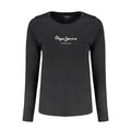 Pepe Jeans Schwarzes Baumwoll-T-Shirt für Damen