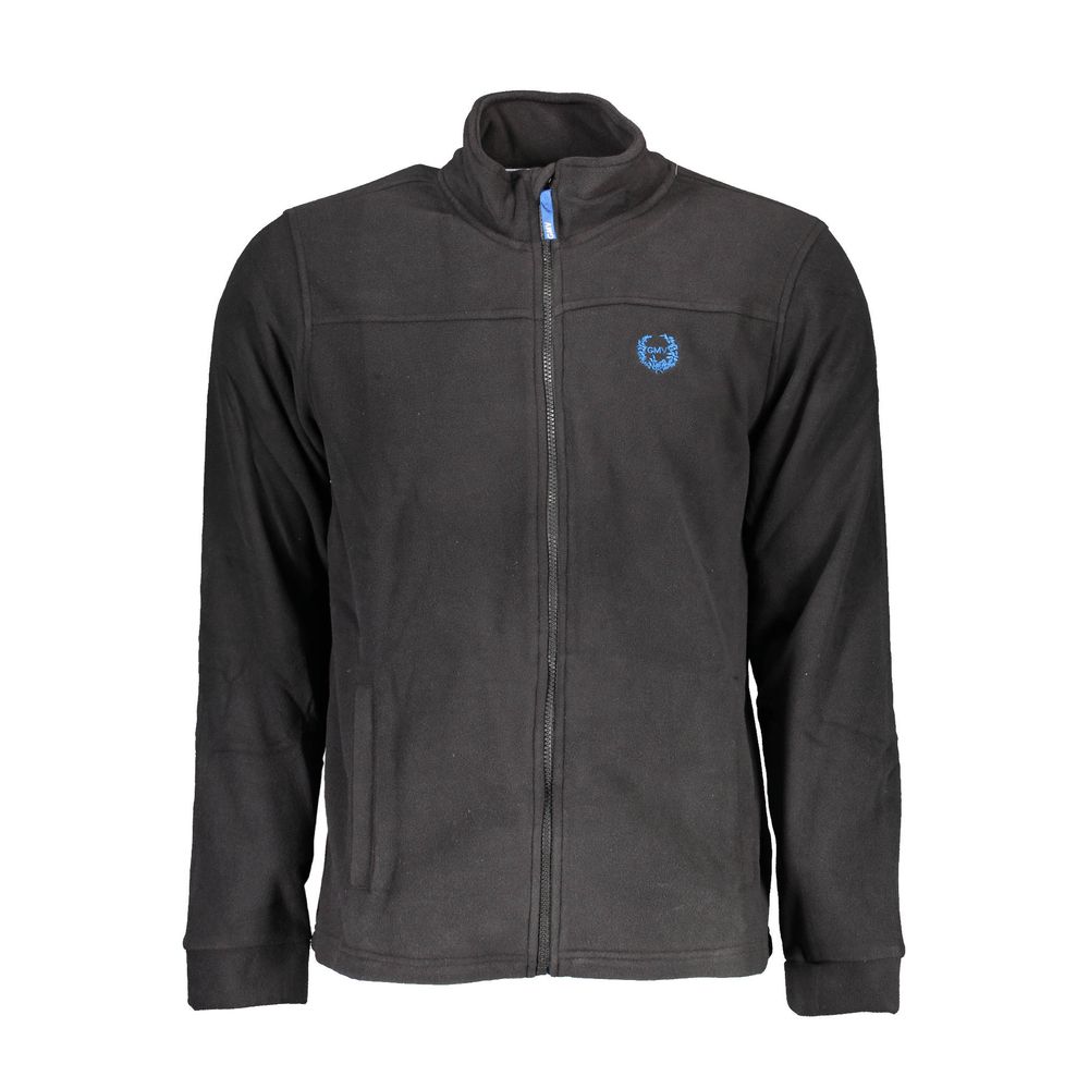 Gianmarco Venturi Schwarzes Herren-Sweatshirt aus Polyester