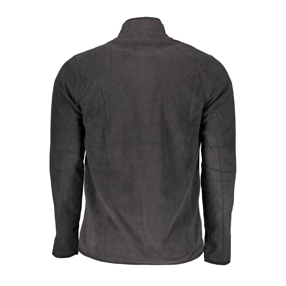 Gianmarco Venturi Schwarzes Herren-Sweatshirt aus Polyester