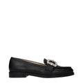 Jimmy Choo Schwarze Leder Loafer zum Hineinschlüpfen