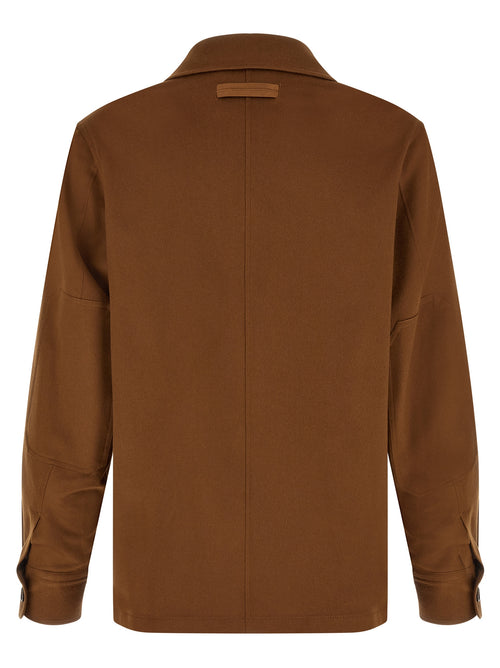 ZEGNA Braune Kaschmirbluse