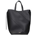 Jil Sander Schwarze Leder Umhängetasche