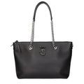 Jimmy Choo Schwarze Leder Umhängetasche