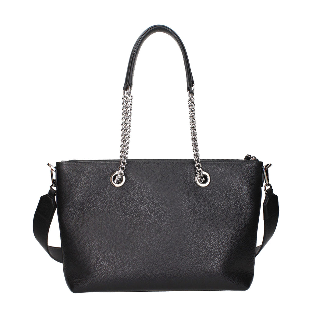 Jimmy Choo Schwarze Leder Umhängetasche