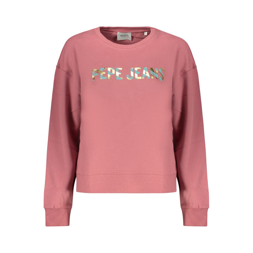 Pepe Jeans Pink Cotton Women Sweatshirt