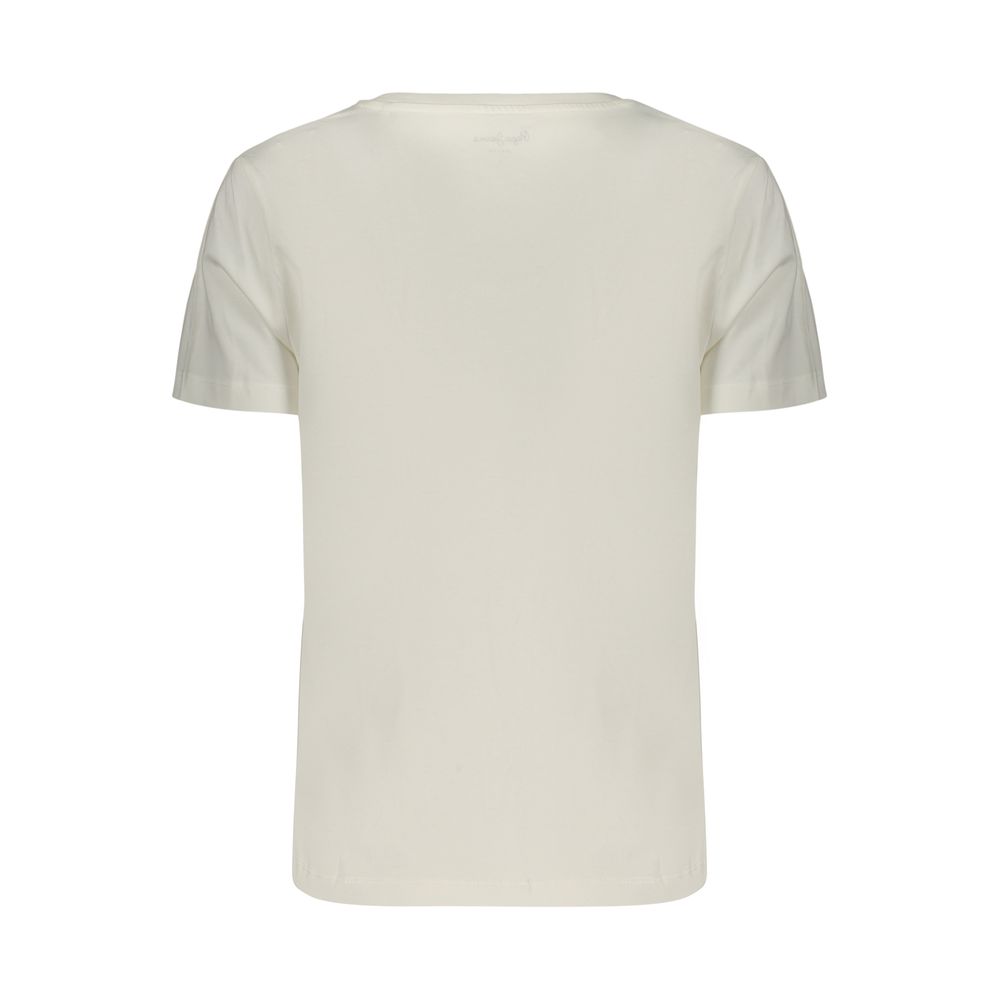 Pepe Jeans Weißes Baumwoll-T-Shirt für Damen