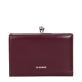 Jil Sander Rote Leder-Geldbörse