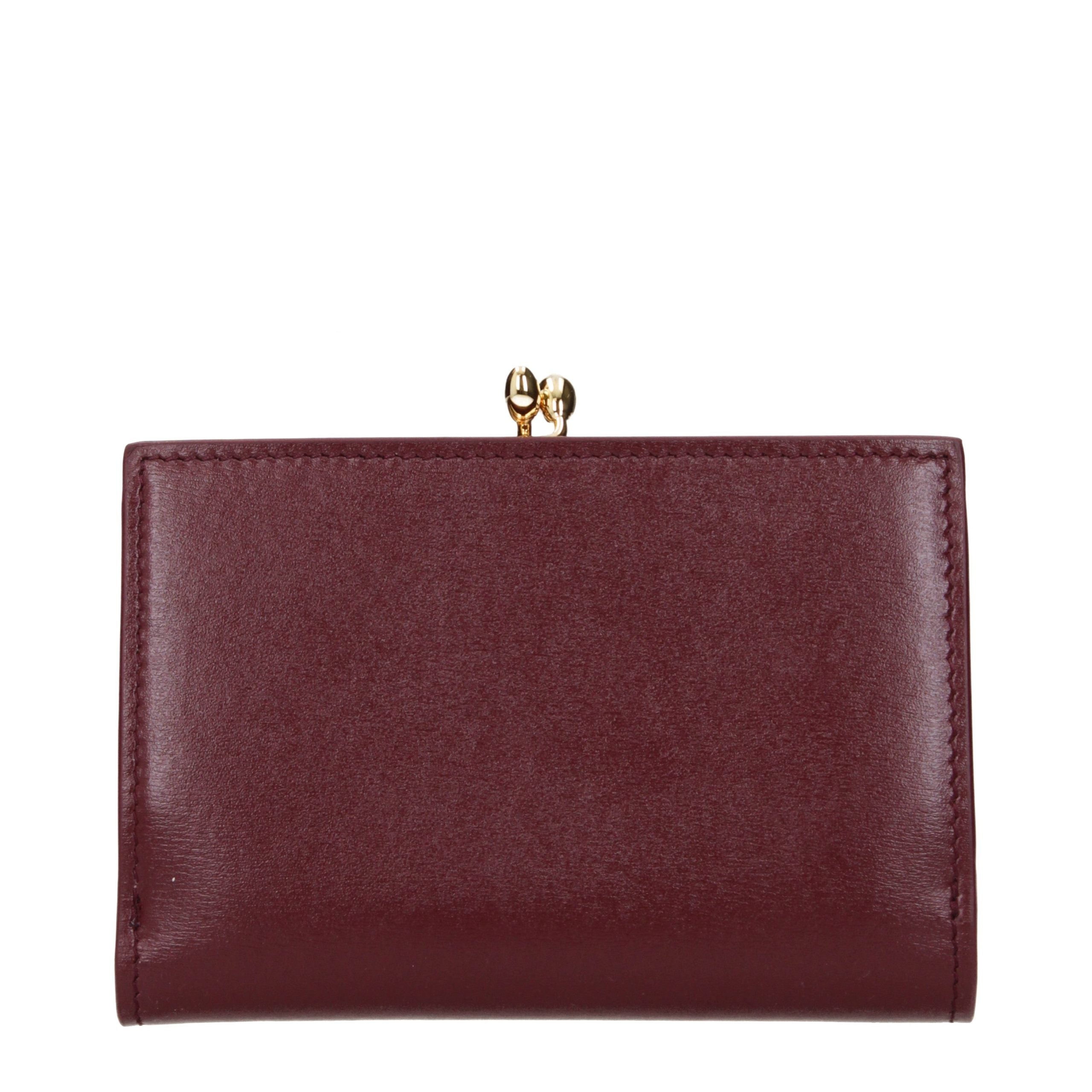 Jil Sander Rote Leder-Geldbörse