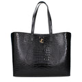 Jimmy Choo Schwarze Leder Umhängetasche